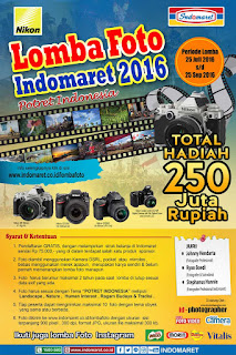Lomba Foto Indomaret 2016 Potret Indonesia Berhadiah Puluhan Juta Rupiah (DL September 2016) lomba