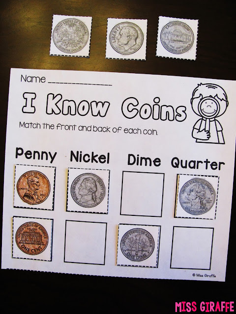 Coin identification activities and ideas - check these out!