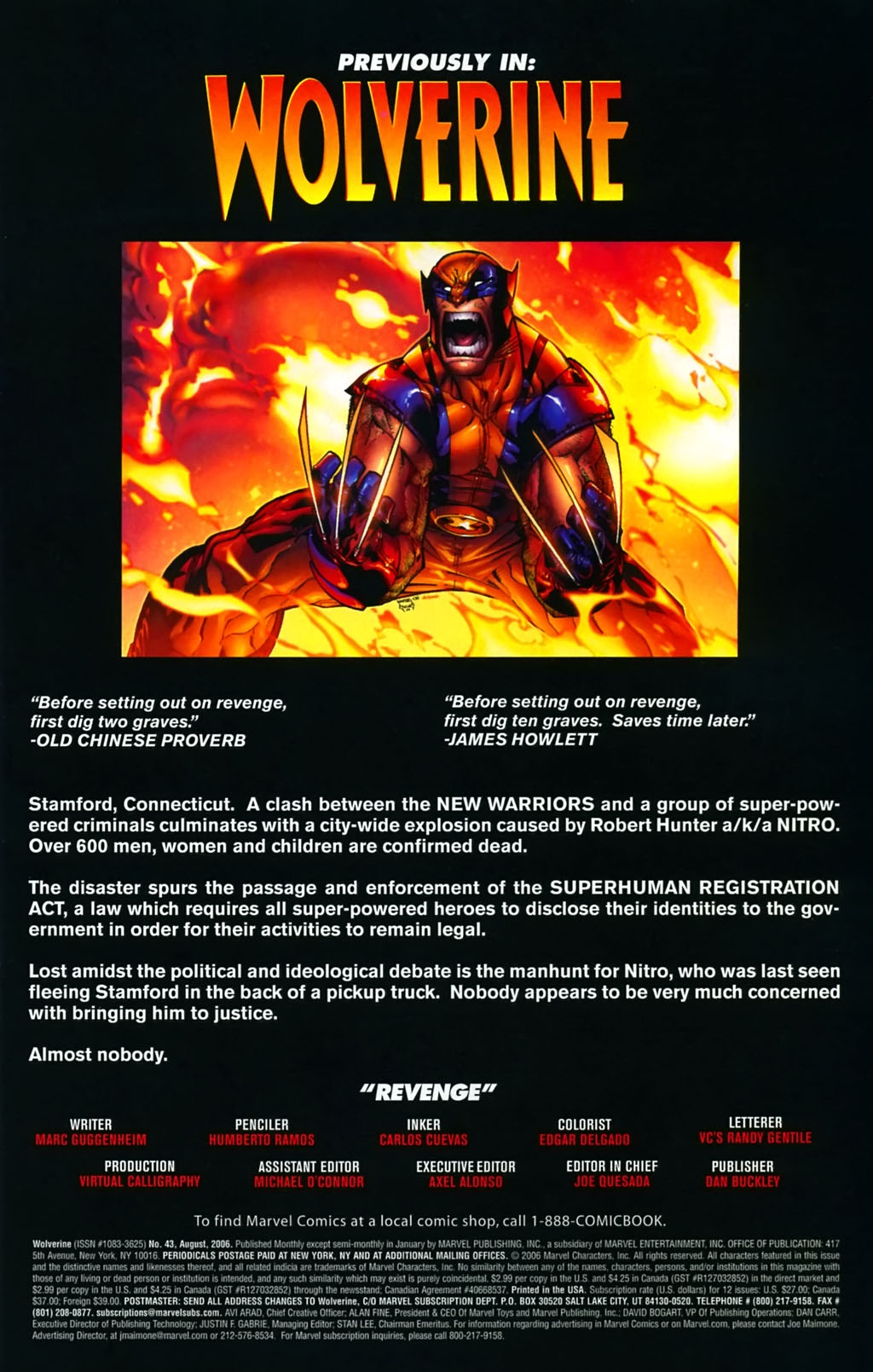 Read online Wolverine (2003) comic -  Issue #43 - 2