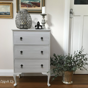 washed grey vintage drawers by Lilyfield Life