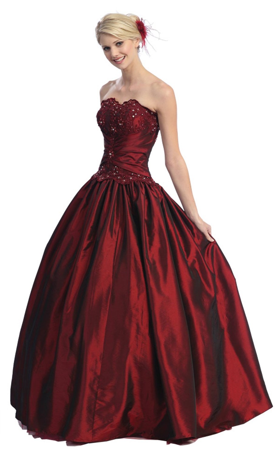 Beautiful Wedding  Dresses  Ball  Gown  Strapless Formal  Prom 