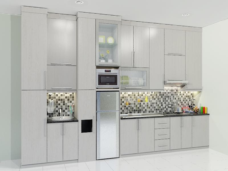 KITCHEN SET SINGLE LINE MINIMALIS  Dian Interior Design