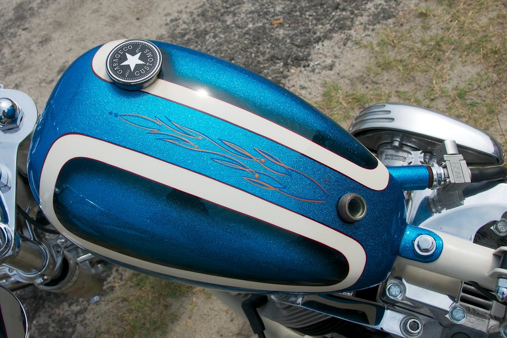 biker excalibur II Bubba and Slim’s Old School Shovel Makes Snellville