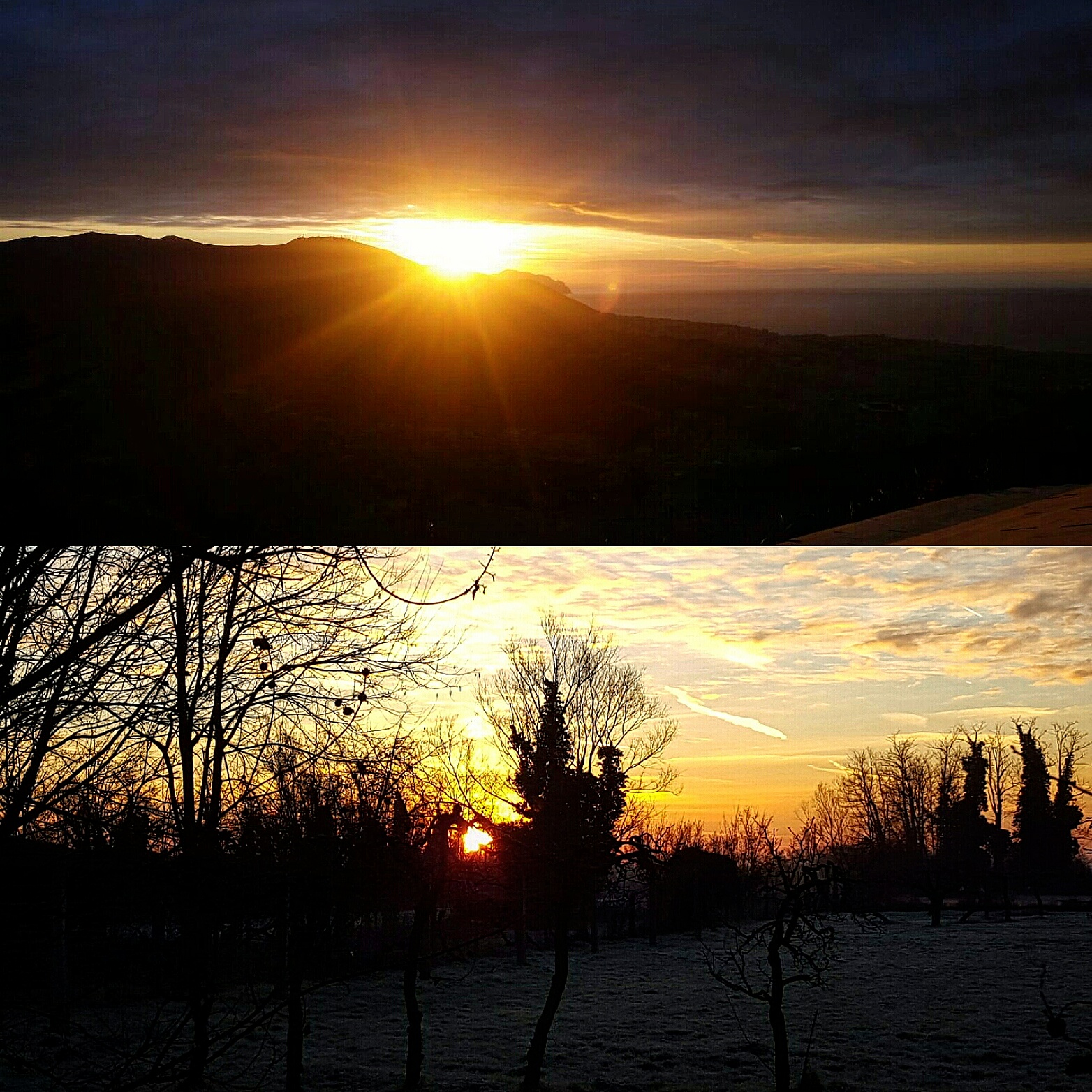 Alba nello stesso attimo in luoghi diversi