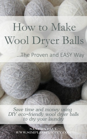 How to make wool dryer balls, save time and save money on your electricity bill! www.simpleispretty.com