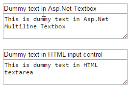 jQuery to select all text in Asp.Net and HTML TextBox on click or focus