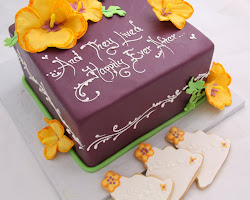 cake shower bridal sayings cookies crimson