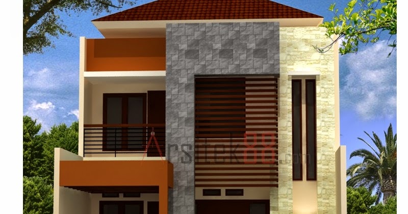 Desain Rumah  Minimalis  Ukuran 6x10 2 Lantai Kumpulan Peta dan Denah