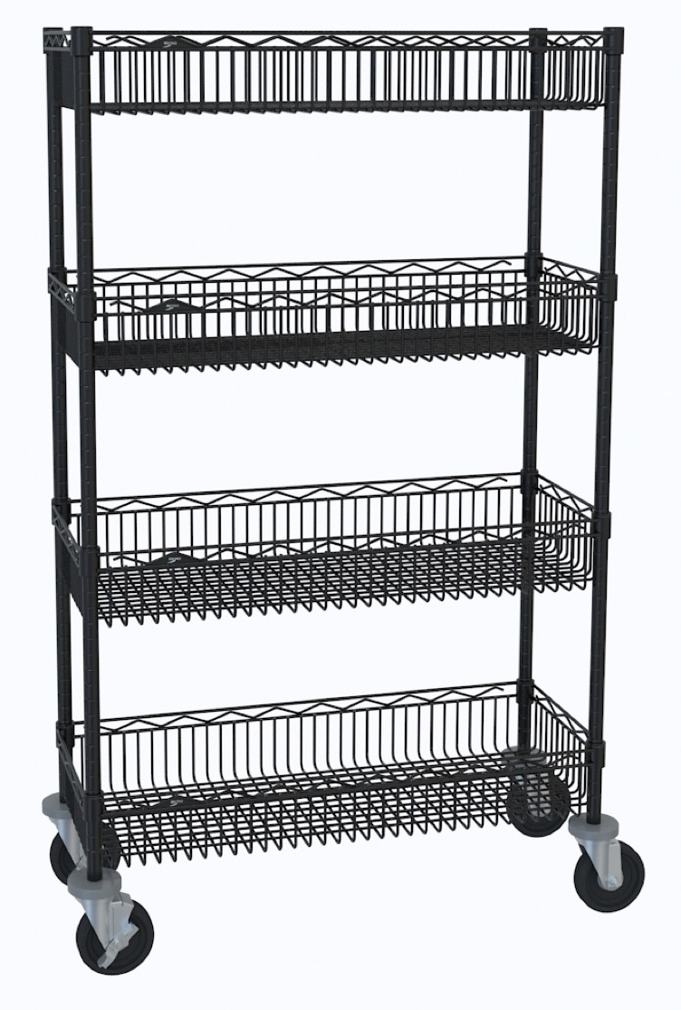 Metro Shelving Products Metro Mobile Basket Shelf Cart