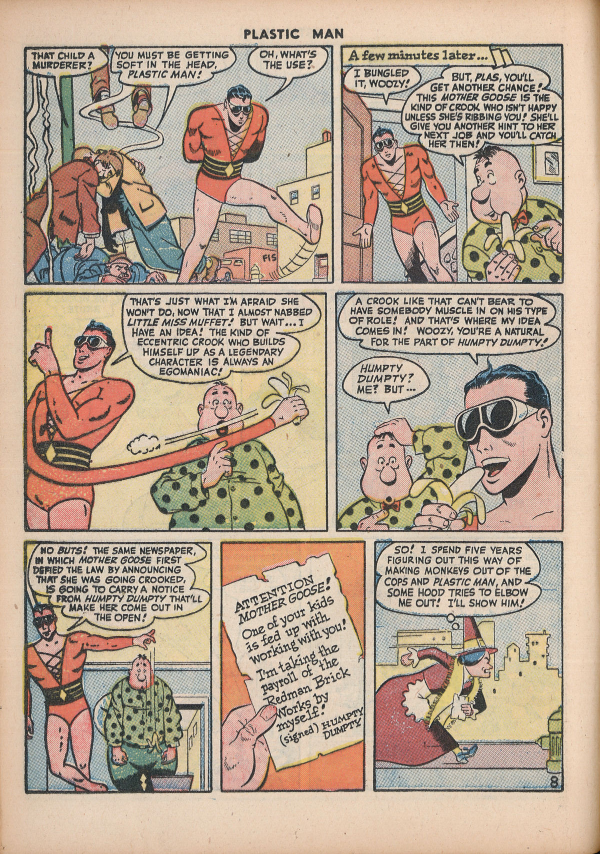 Read online Plastic Man (1943) comic -  Issue #6 - 22
