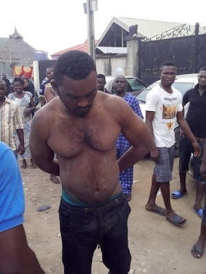 Young man caught in ojota for stealing car