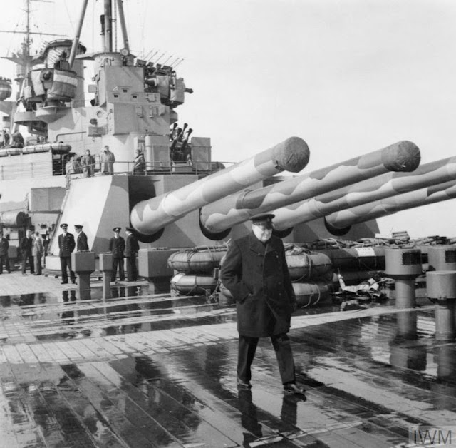 Winston Churchill on HMS Prince of Wales, August 1941 worldwartwo.filminspector.com