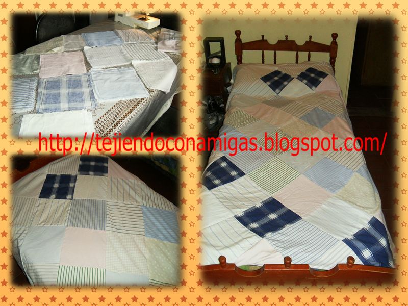 Tejiendo con Amigas Cubre cama con