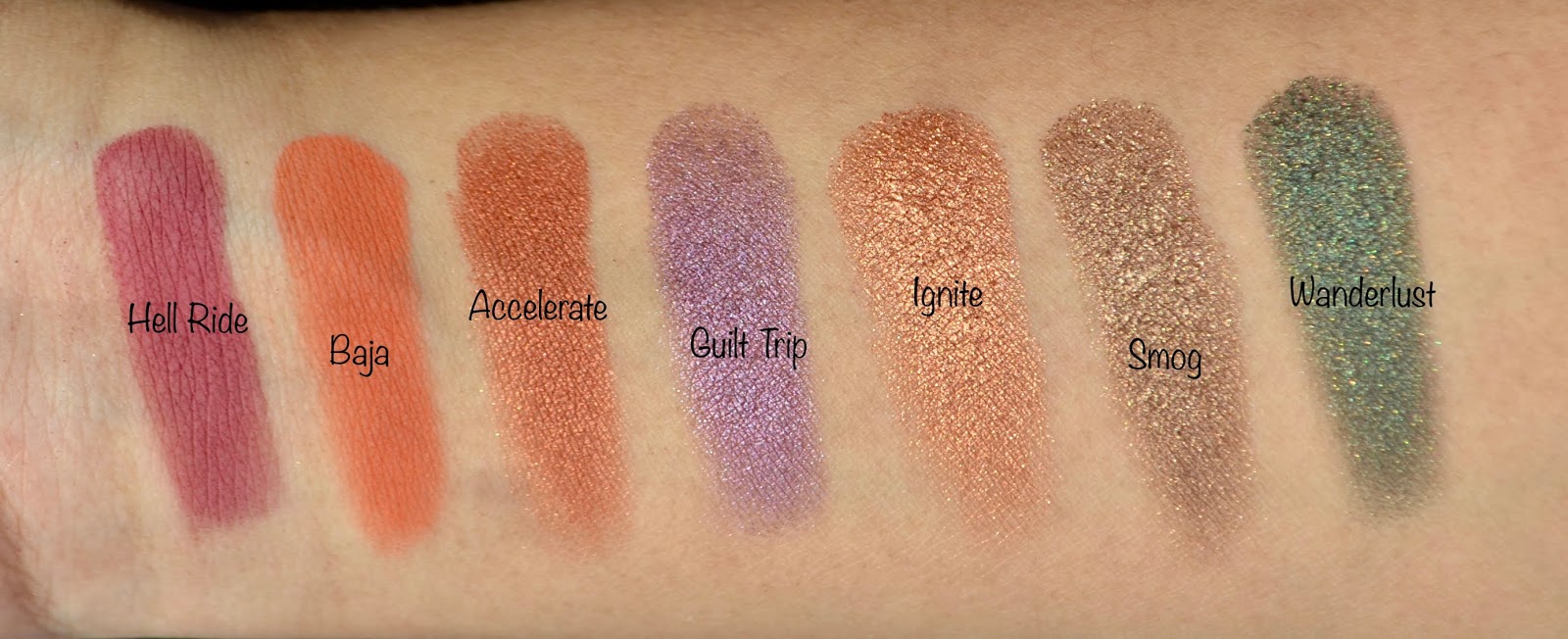 Urban-Decay-Born-To-Run-Eyeshadow-Palette-Swatches Urban Decay Born To Run Eyeshadow Palette swatches