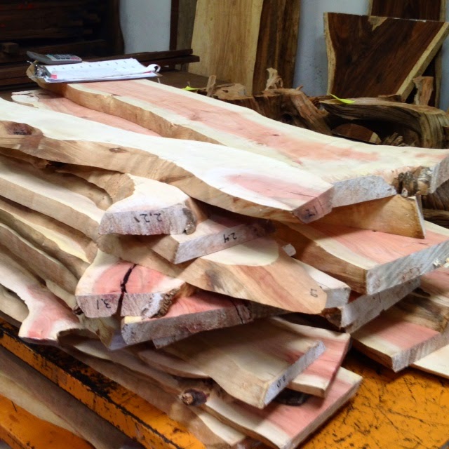 Tropical Exotic Hardwoods New batch of Carob live edge slabs!
