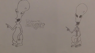 Arte De Eddie: Roger & Skeleton