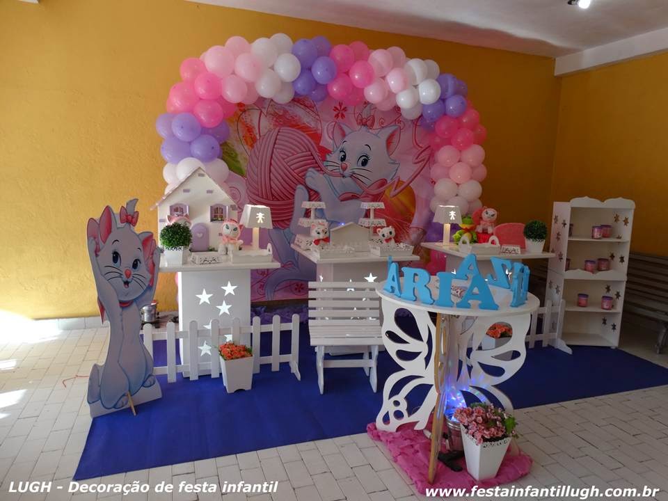Decoração Gatinha Marie Festa Infantil