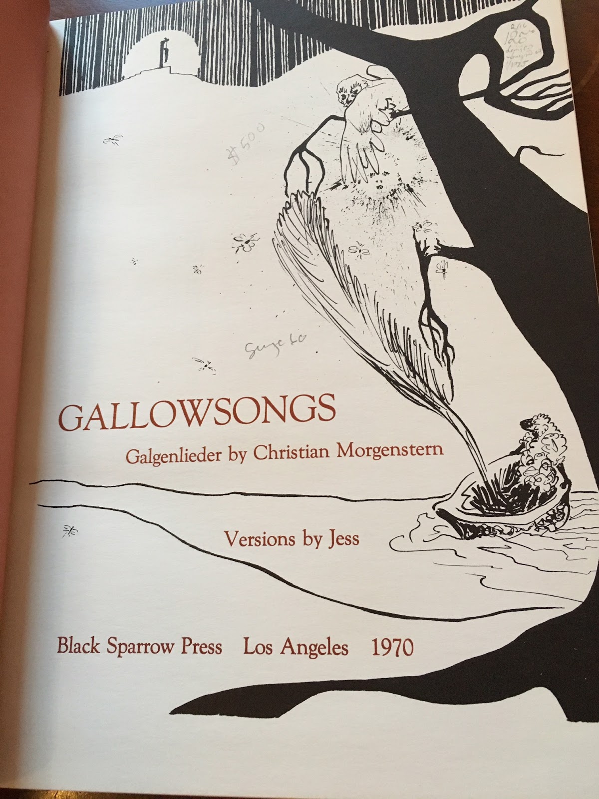 The Oxen Of The Sun Gallowsongs By Jess Black Sparrow Press