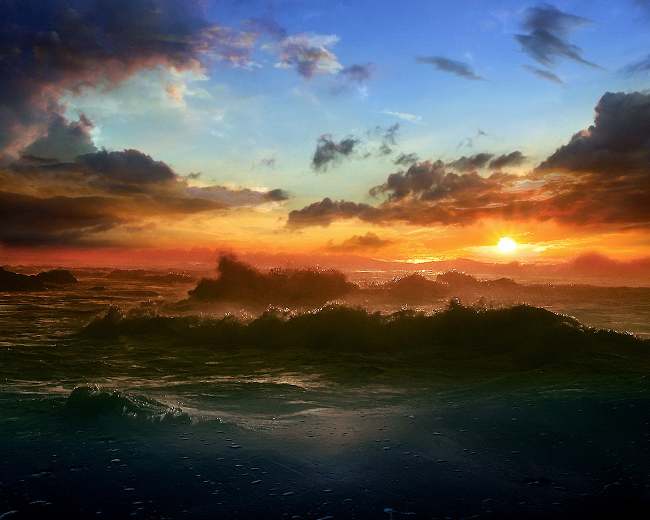 wow wallpaper galleries: Sunset wallpaper