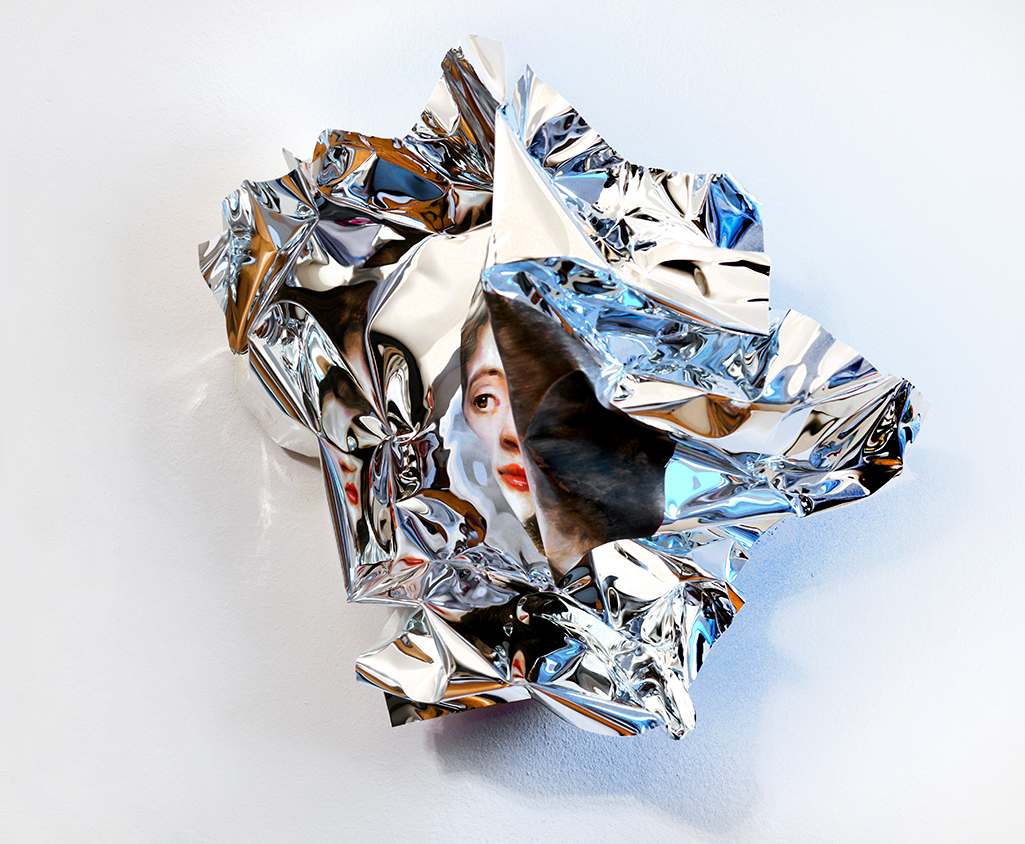 07-Martin-C-Herbst-Oil-Painting-on-Folded-Mirror-Polished-Aluminium-Foil-www-designstack-co