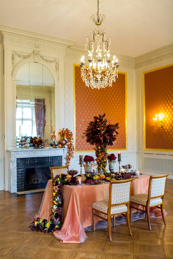 Ideen für eine herbstliche Hochzeitstafel im Hotel Villa Rothschld