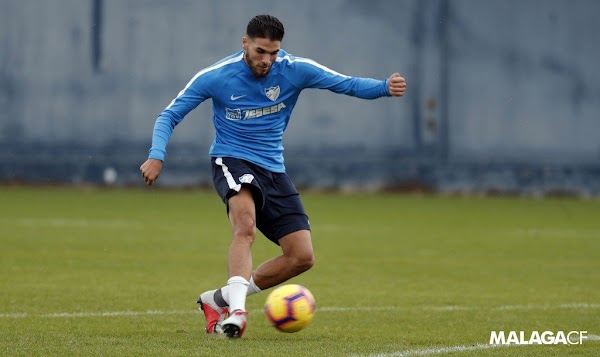 Málaga, Antoñín vuelve a entrenar con el primer equipo