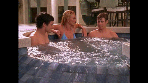 ryan and seth hang out in hot tub the o.c. cohen Gabrielle