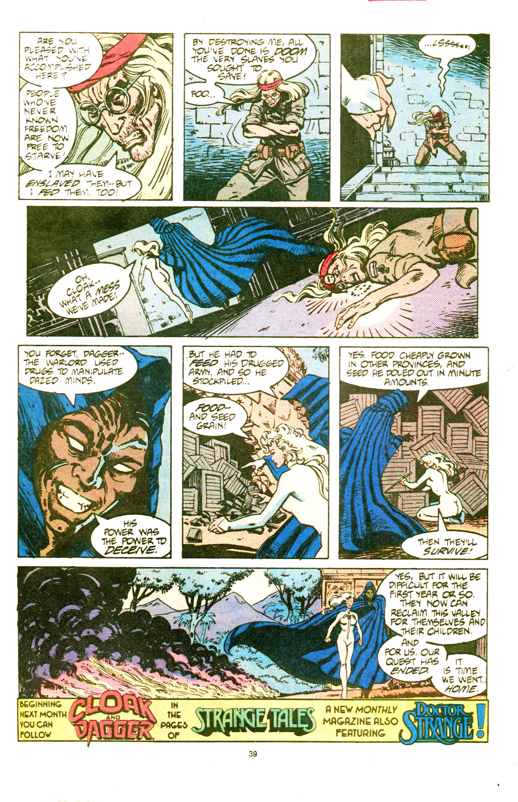 Read online Cloak and Dagger (1985) comic -  Issue #11 - 40