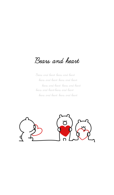 Bears and hearts