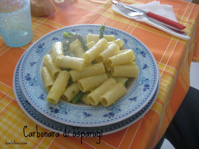 carbonara di asparagi