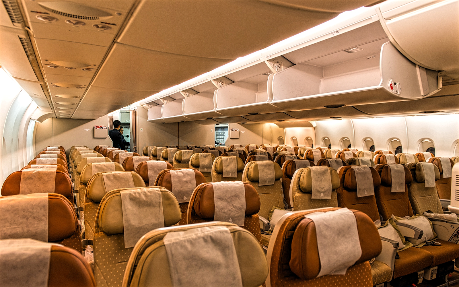 Airbus A380-800 Singapore Airlines Cabin Interior Economy Class