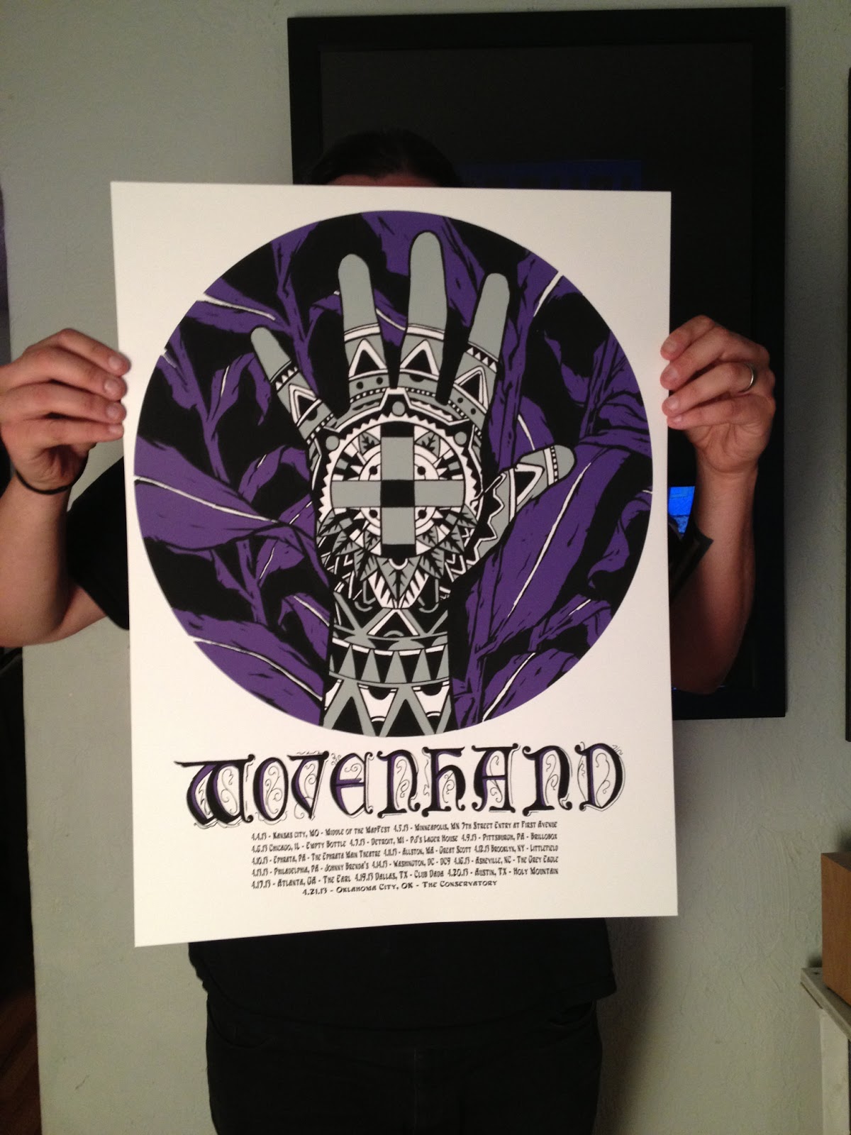 INSIDE THE ROCK POSTER FRAME BLOG: Ryan Mowry Wovenhand Spring Tour ...