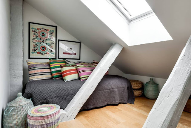 Charming attic with industrial vibes in Stockhom
