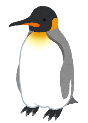 キングペンギンのイラスト