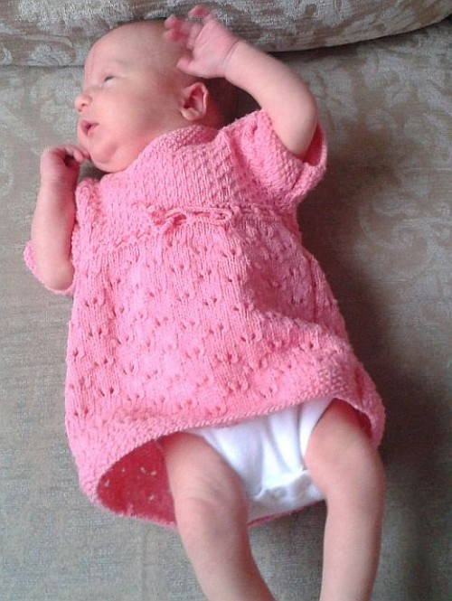 Sweet Lace Baby Dress - Free Pattern