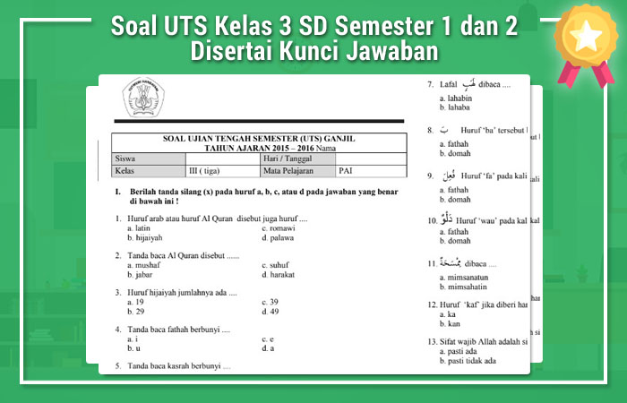 Viral Soal Tik Kelas 3 Sd Semester 1 Dan Kunci Jawaban