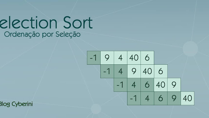 Como ordenar um vetor com o algoritmo SELECTION SORT
