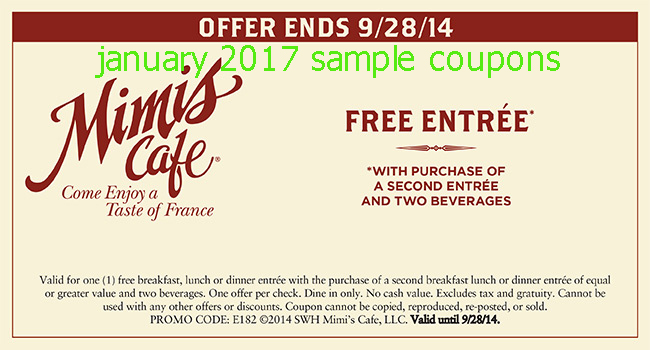 Mimi's cafe coupons 2019