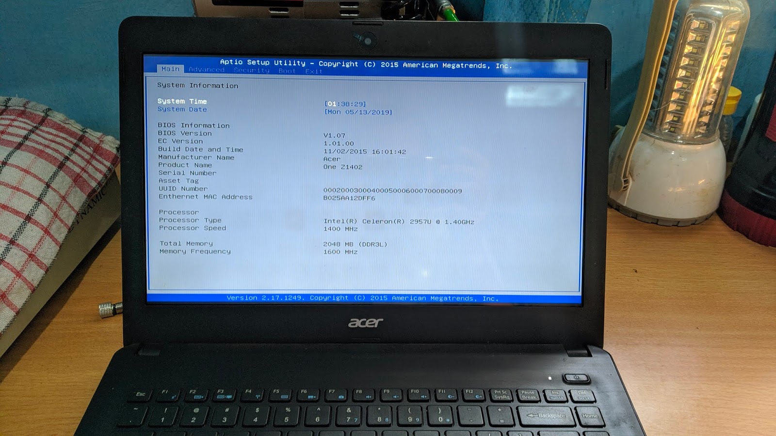 Laptop Acer Masuk Bios Terus Ketika Dihidupkan