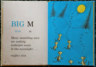 "M" from Dr. Seuss's ABC, by Dr. Seuss.