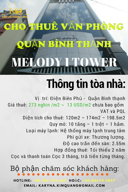 MELODY 1 BUILDING, CAO ỐC MELODY 1 QUẬN BÌNH THẠNH