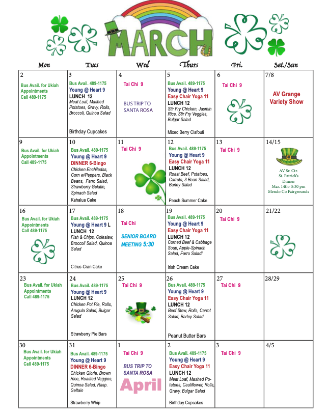 Anderson Valley Senior Center 6th Annual Crab Feed