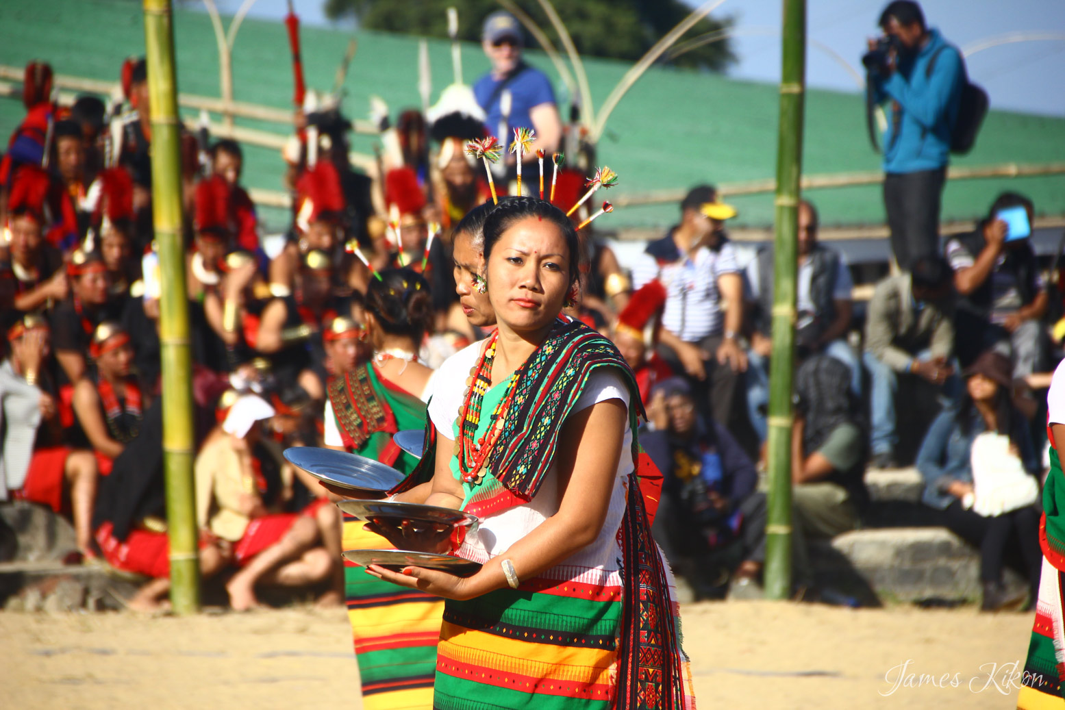 Dimasa Kachari Naga Men And Women In Traditional Attires