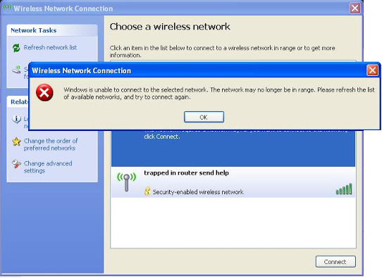 Wireless Network Connection Windows Is Unable To Connect To