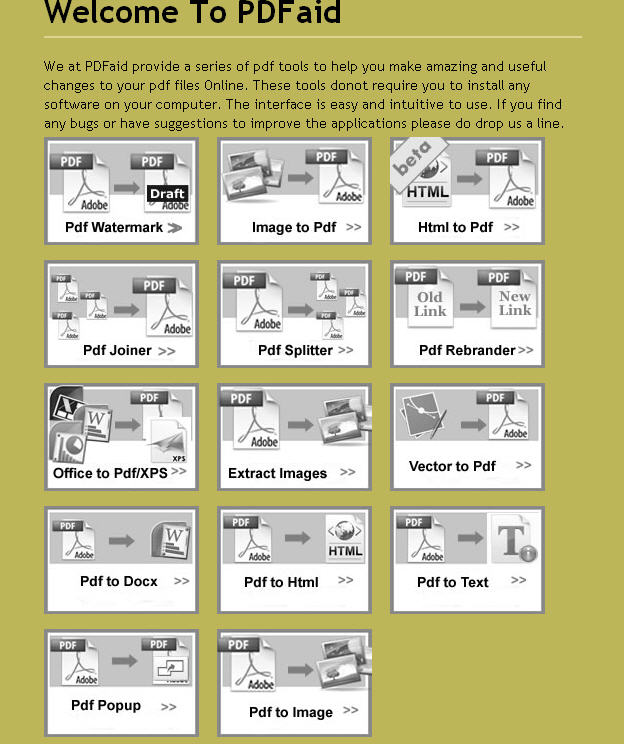 14 herramientas online para modificar archivos PDF PDFaid Una Zona Geek