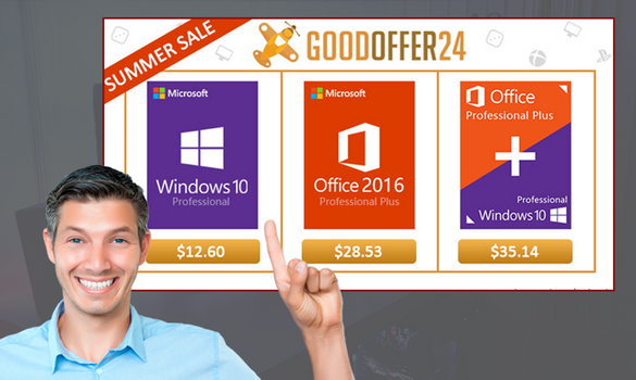 كيفية الحصول على Windows 10 مع $ 12 و Office 2016 بسعر $ 28 ، خصم كبير من Goodoffer24 