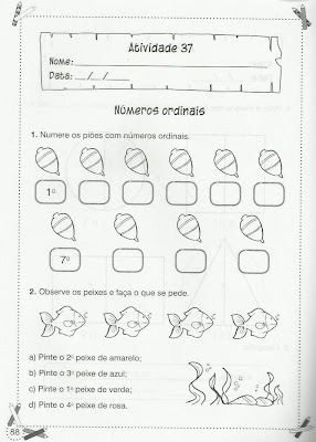 85 - Atividades de Matemática para 1º ano