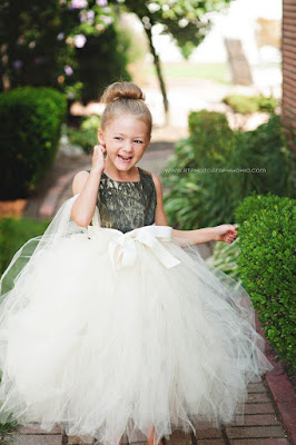 婚禮上只有小花童可以比我美！她們穿蓬蓬裙實在太可愛了～