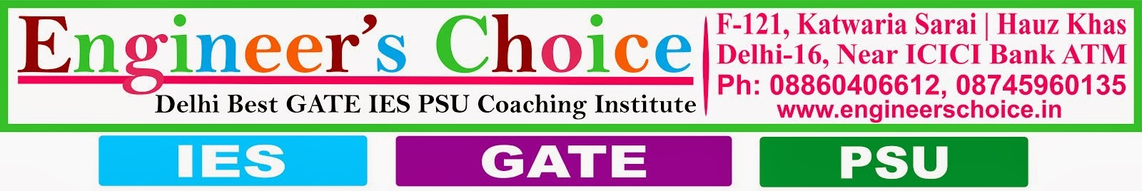 Best GATE Coaching GATE Coaching Institute in Delhi