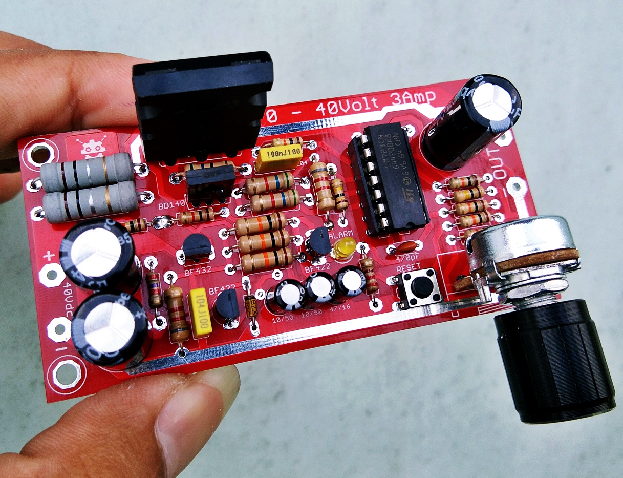 Power Supply Variable LM723 040V 3 Ampere Dicky B_Mz